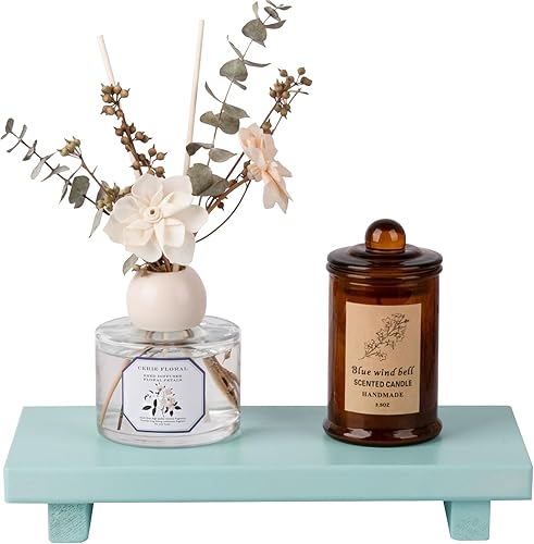 Miniatura 12 de zoocatia Pequeño Soporte de Bandeja de Madera con Pedestal para Decoración de Baño de Granja, Soporte Decorativo de Madera con Altura para Jabonera