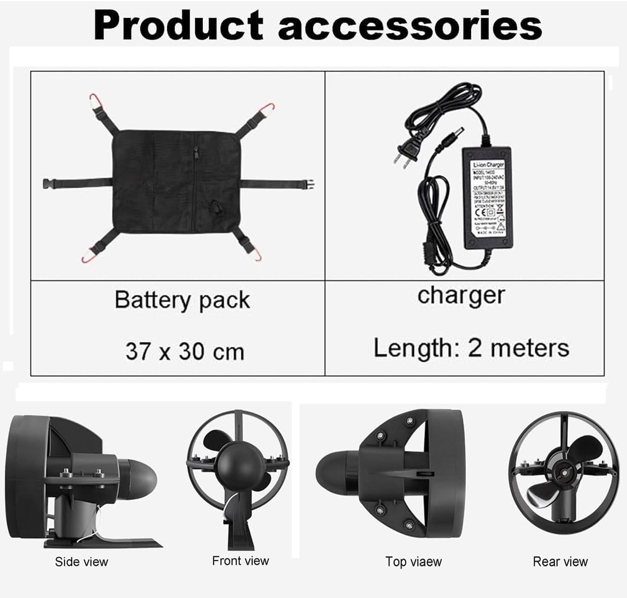 Surf & SUP Fin Battery,Rechargable Jet Powered Surfboard Kit,Motor Surf Board,288W Electric Motorized Surfboard,Electric Fin Stand Up Paddle Board,12V Kayak Surfboard