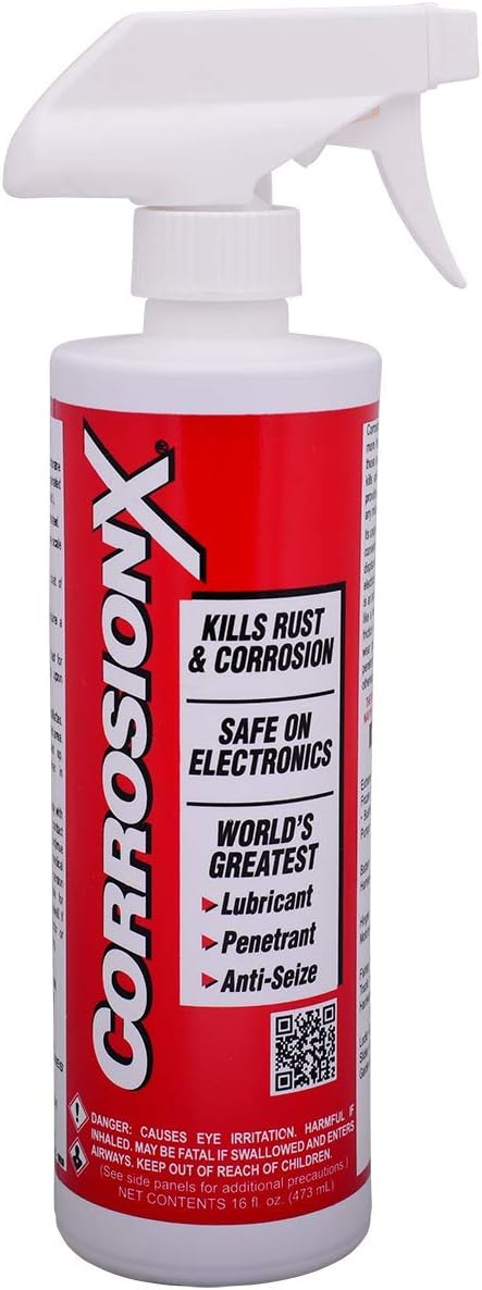 Rust Inhibitor, Industrial-Strength Dielectric Corrosion Prevention, Lubricant & Penetrant for Marine, Automotive, Electronics & RV Use, Protects Bolts, Cables, Engines, 16oz Trigger Spray
