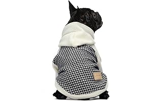 Fitwarm Knitted Pet Clothes Dog Sweater Hoodie Sweatshirts Pullover Cat Jackets White XL