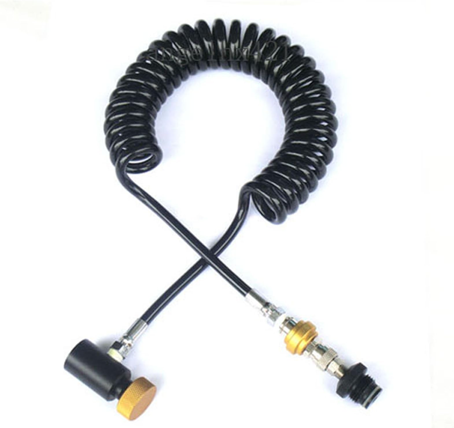 WaveToGo Paintball Remote Coil Hose Line with Slide Check