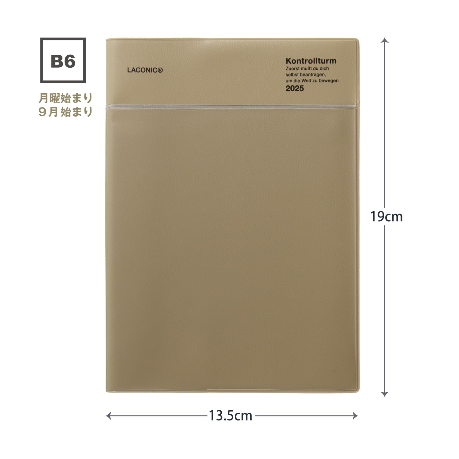 Amazon.co.jp: ラコニック 手帳 2025年 B6 ウィークリー ポケット