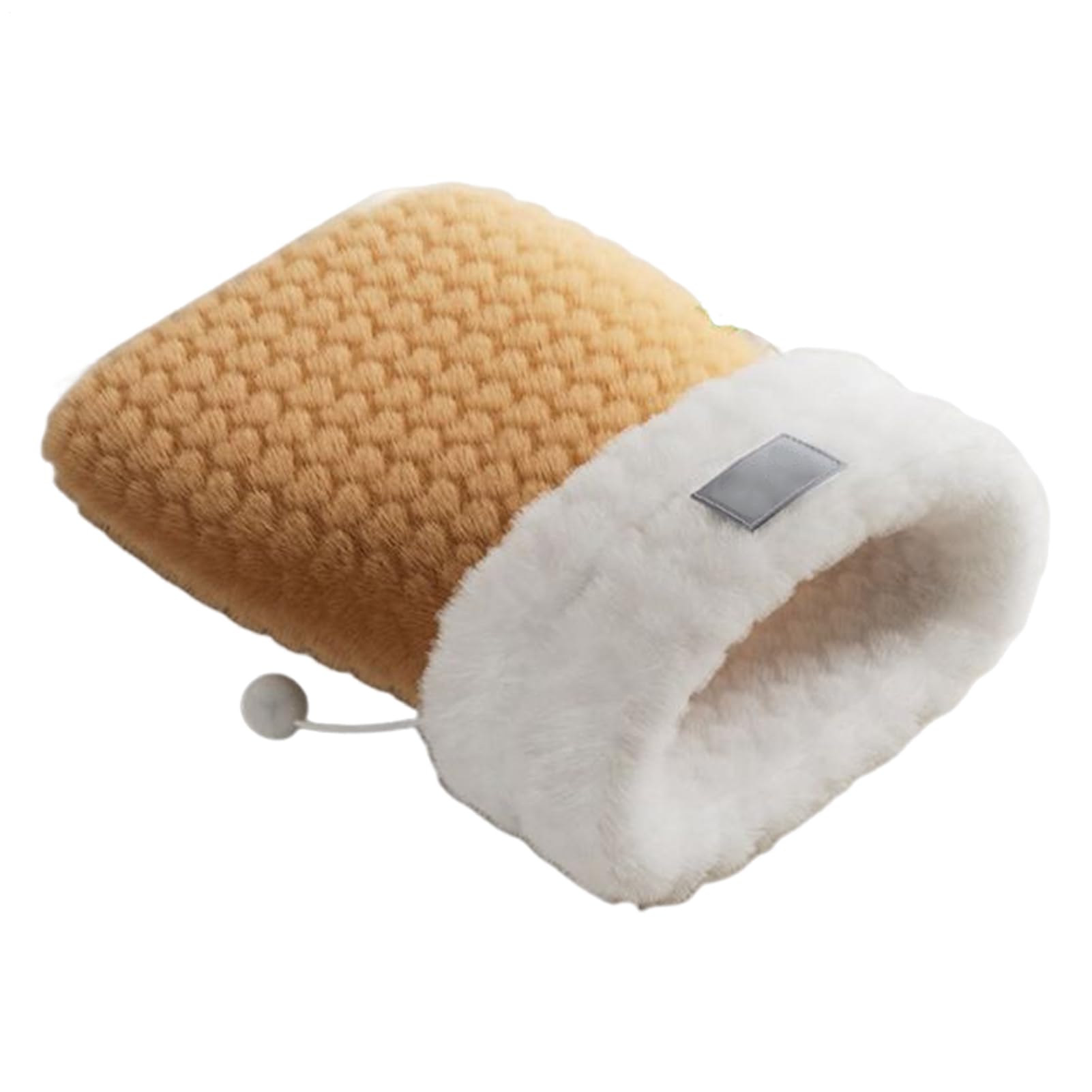 Cama cueva para gatos saco de invierno peluche calido con base acolchada para gatitos