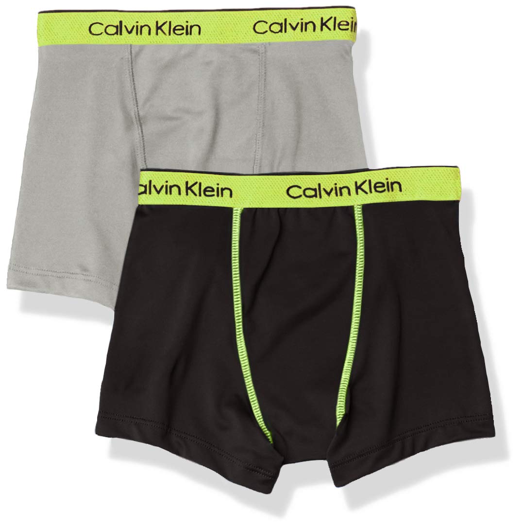 Calvin Klein Kids Boys' Performance Boxer Brief Underwear 2-Pack