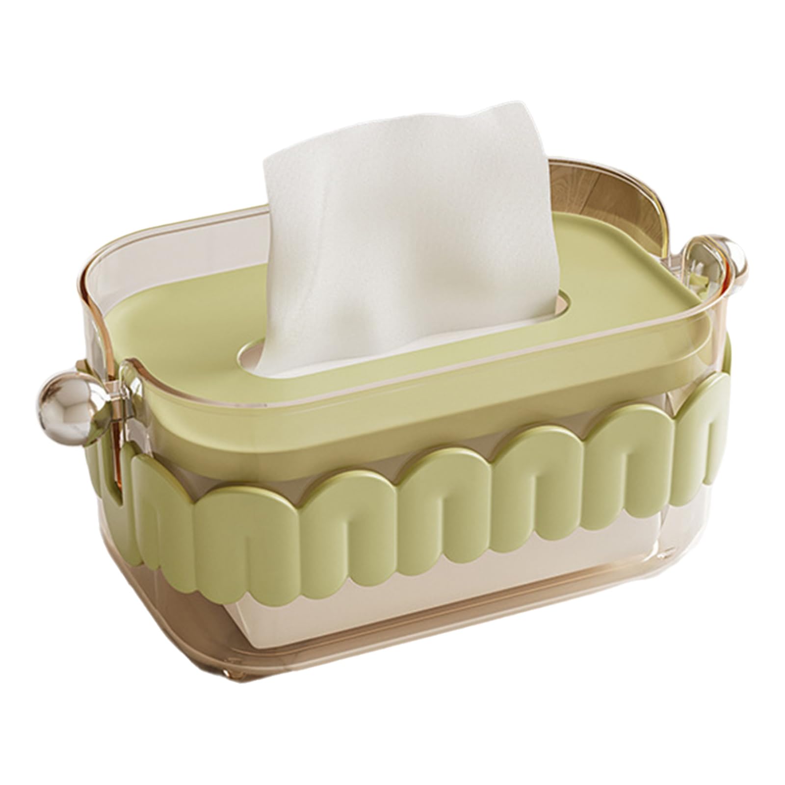 Xinsheinelry Multipurpose Tissue Storage Box Holder with Easy Access Designs for Kitchen Living Room and Vehicle Use Space Saving Tissue Dispenser
