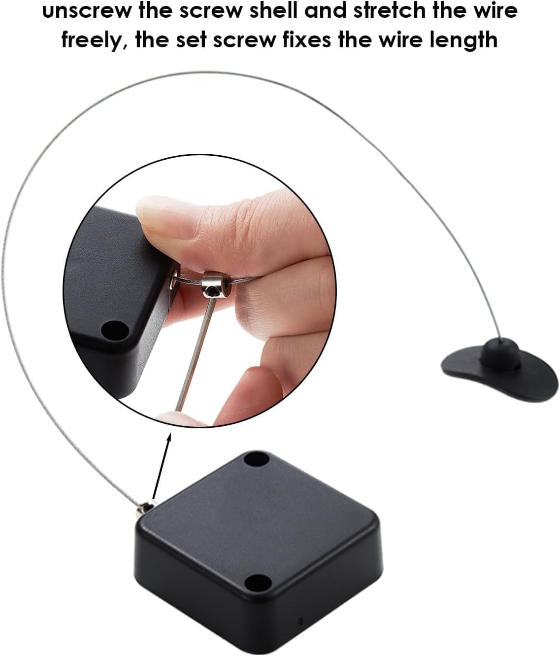 2 Pack Retractable Remote Control Tether 6.6FT TV Remote Leash Anti Loss Cord Remote Control Security Cable with Adhesive Mount Never Lose Your Remote Again
