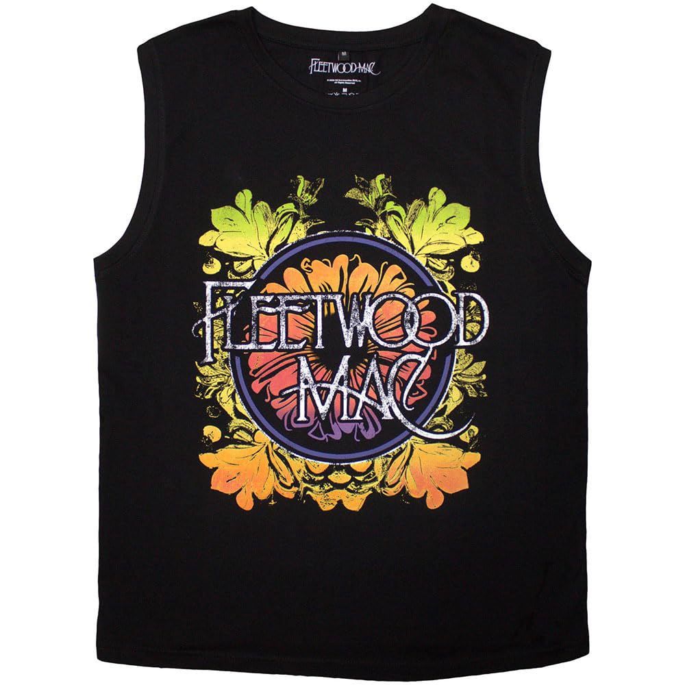 Fleetwood Mac Circle Floral Logo Tank Top