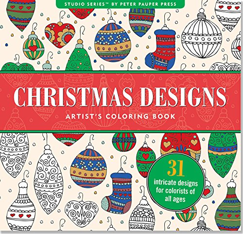 Christmas Designs Artist's Adult Coloring Book (Studio)