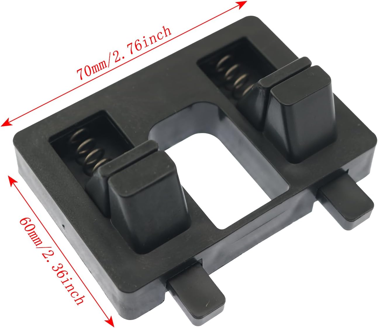 Soldering Iron Double Spring Holders Hands Free Soldering Wire Fixing Frames Black Plastic Bases Soldering Accessories For 1.0-7.30mm Wire Diameters For Workshop Maintenance Black