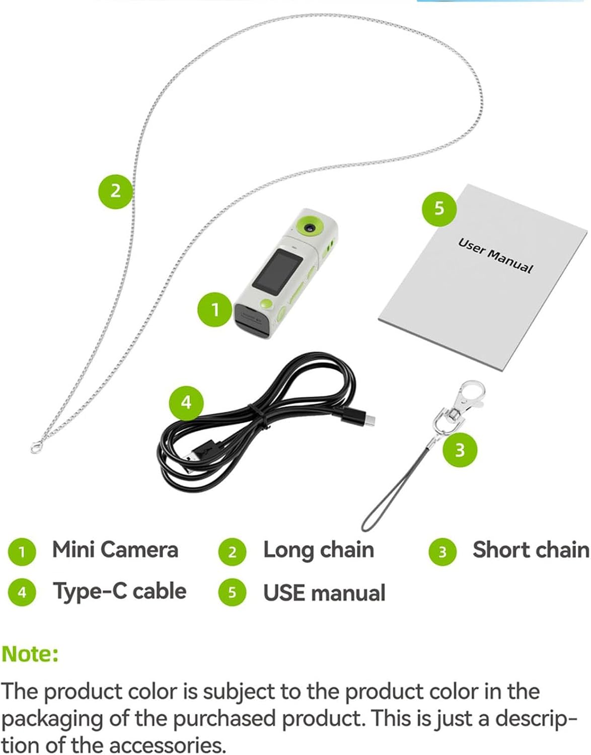 2026 New Mini Rings Camera with LCD Screen, Small Rings Cameras with 270° Rotating Lens, for Capturing Life Moment Youth Series Keychain