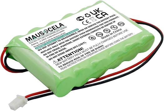 103-300691,103-301179,103-303689,BAT301179,BATPM30 Battery Replacement for Central PM30, PowerMaster 30 Control Panel, PowerMax Complete Alarm Panel Battery - 1500mAh/10.80Wh - 7.2V Ni-MH