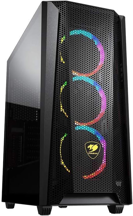 COUGAR MX660 Mesh RGB Advanced Mid-Tower Case with Powerful Airflow, Black