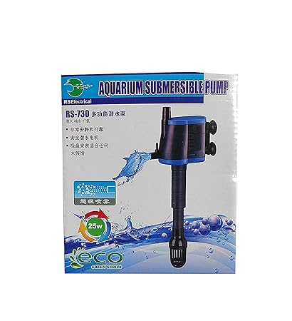 JAINSONS PET PRODUCTS RS Electrical 730 Aquarium Submersible 25W 1500L/H Power Head for RS Electrical Tanks | RS Top Filters (Medium)