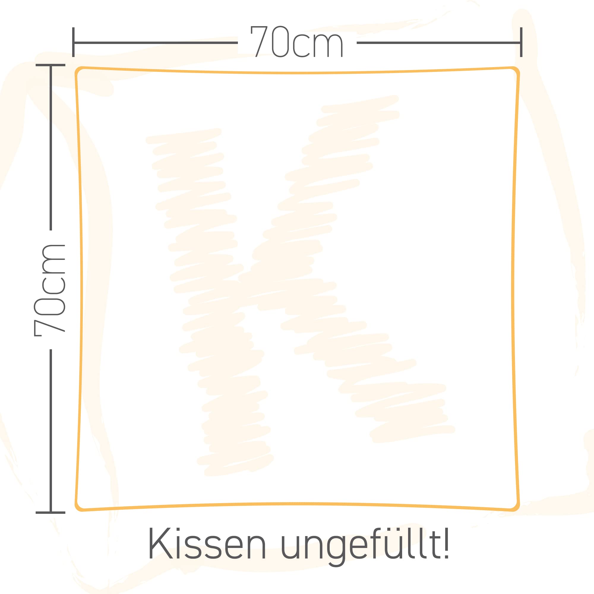 2er Set Kissen 70 x 70 cm, Ökotex, waschbar bis 60 Grad, Made in DE, Sofakissen, Kissenfüllung, Zierkissen für Allergiker, Premium