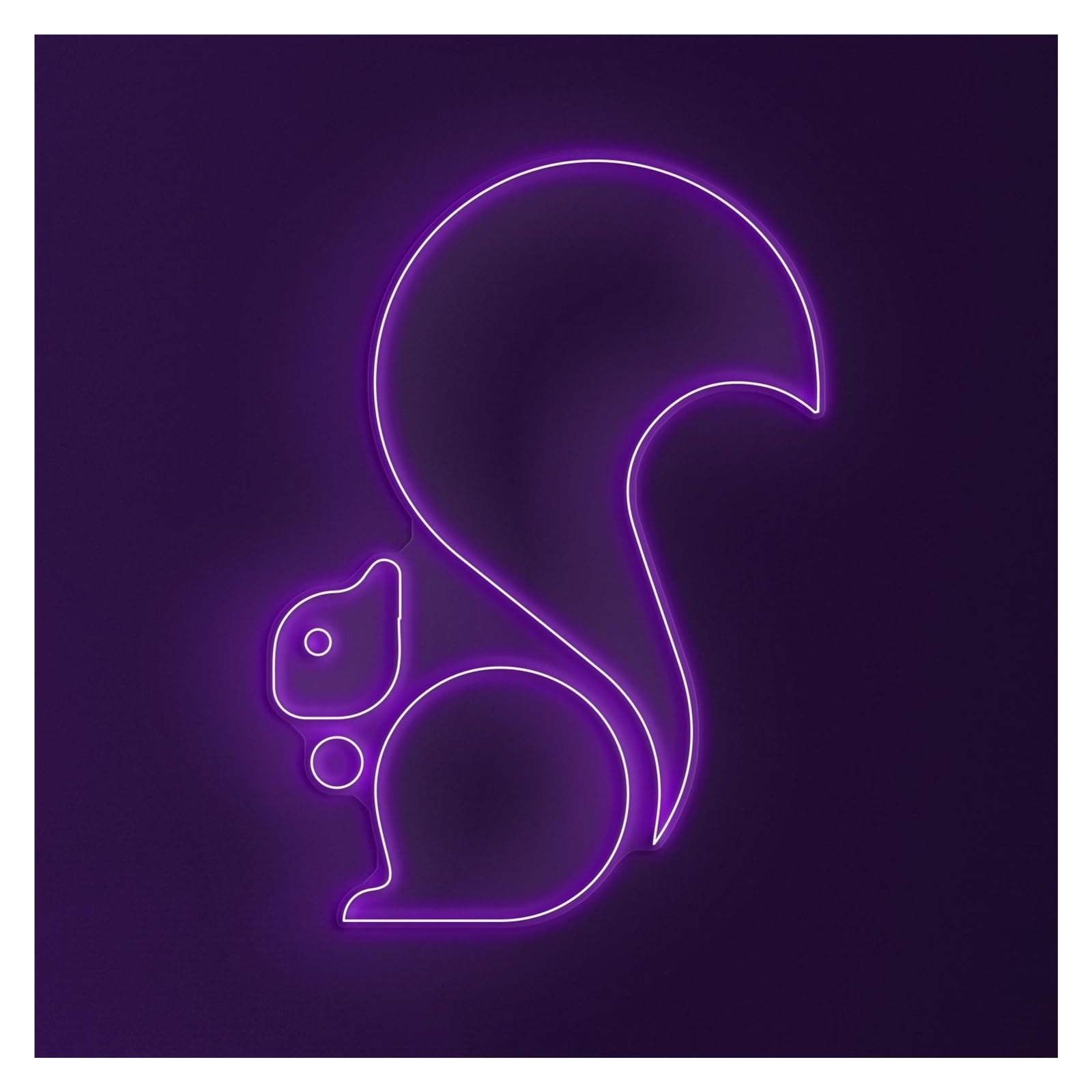 RONGCH Hanging Art Neon Signs Squirrel Neon Sign, Suitable for Shop Home Decor with Brightness Adjustable 36cm(E)