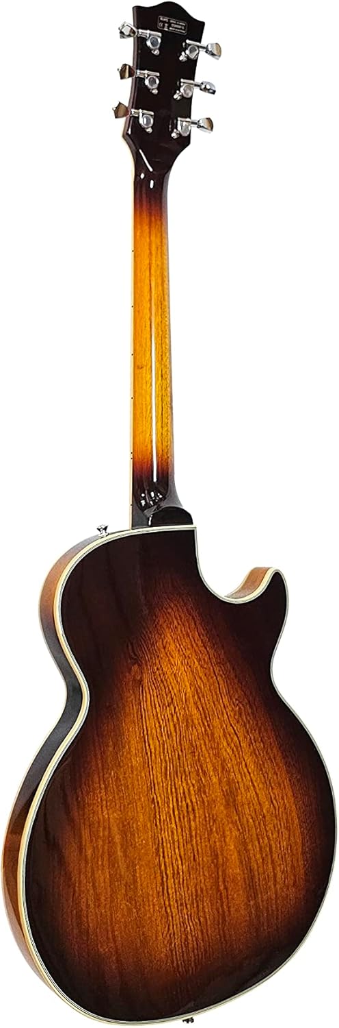 IYV- IJZ-300 LH, Jazz Solid hollow-Body Electric Guitar, Tobacco Sunburst, Left hand