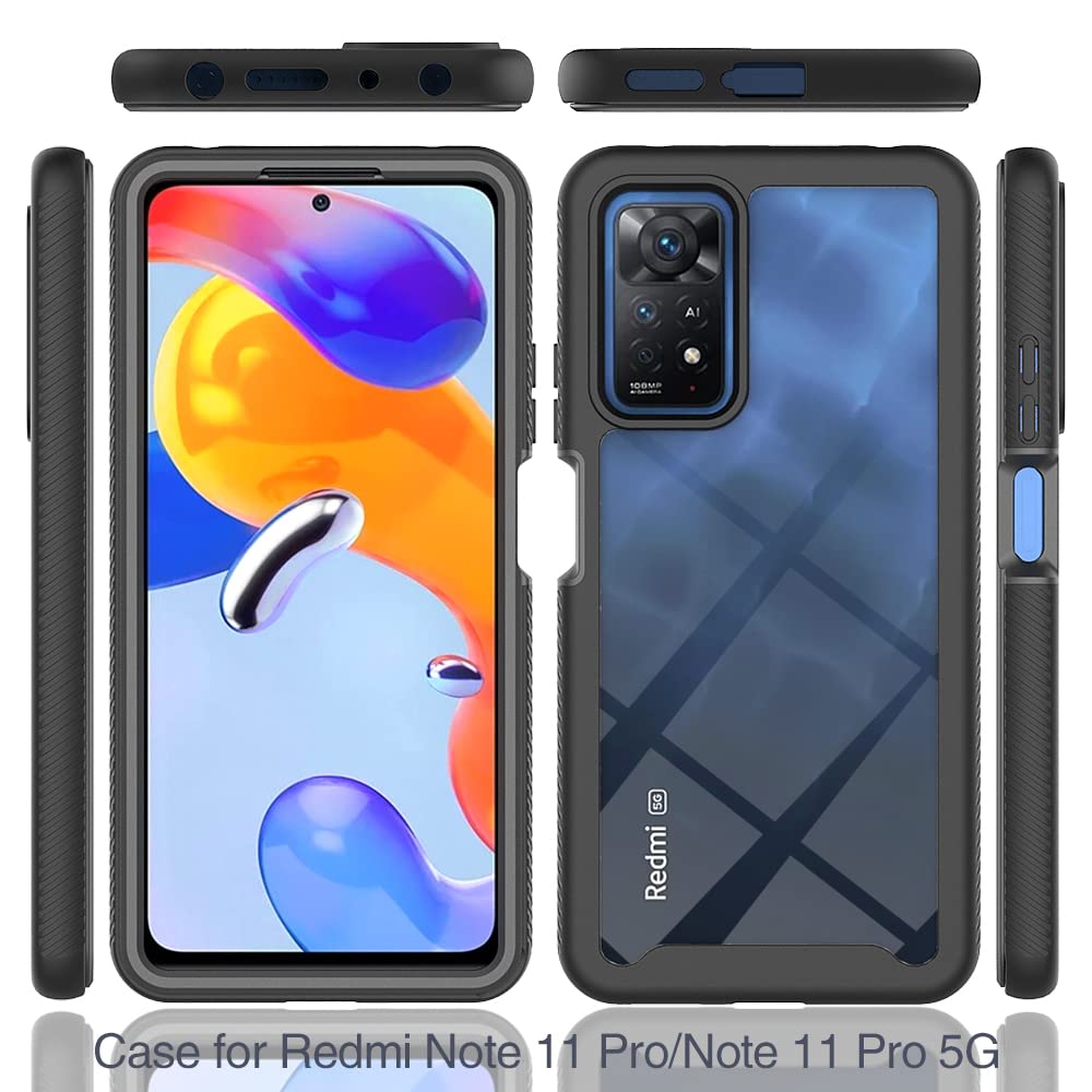 Cover XINNI Per Xiaomi Redmi Note 11 Pro 4G/5G | Protezione 360° Antiurto Con Pellicola Frontale Integrata
