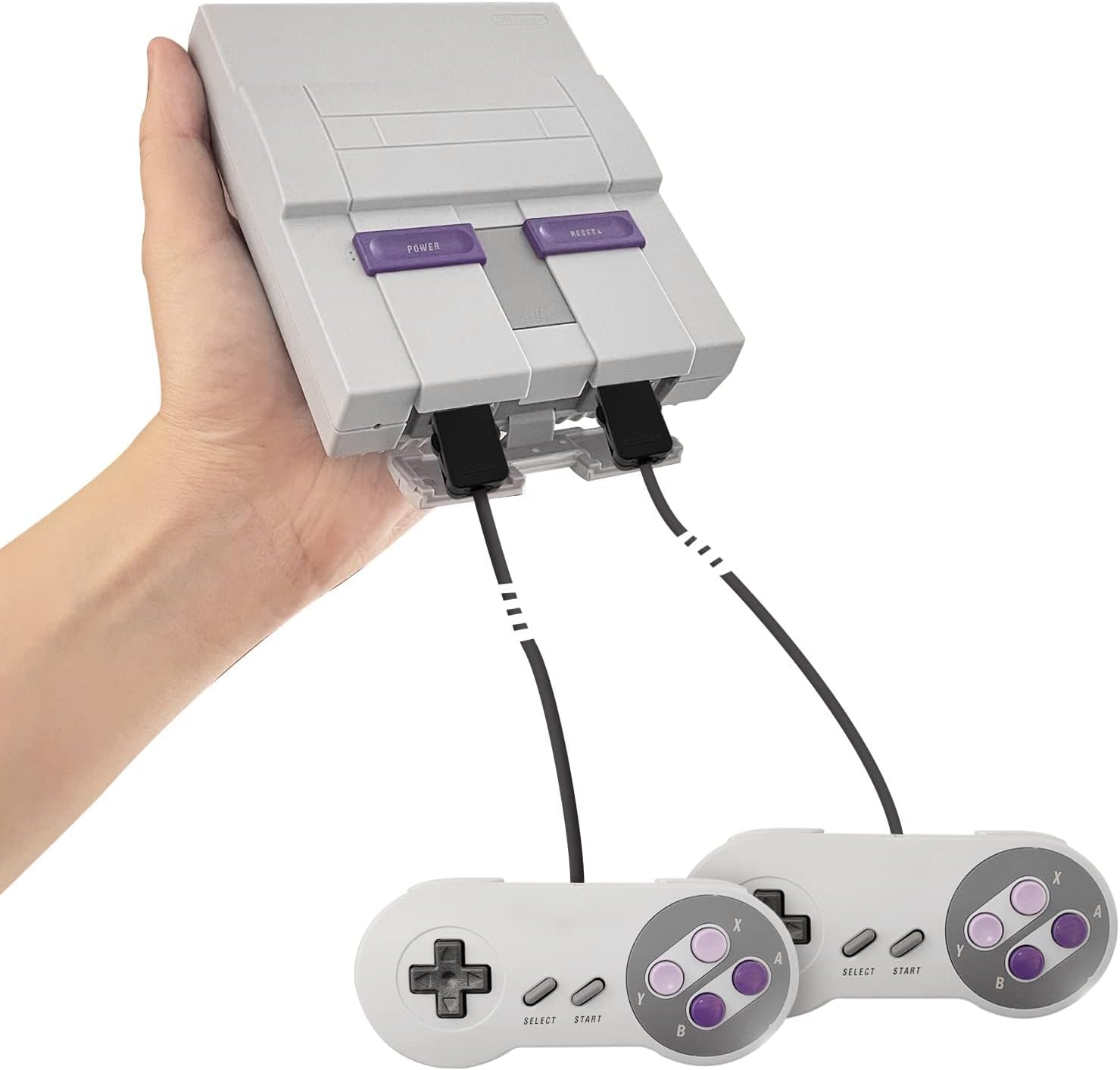 Video Gaming Console Super for NES Classic Edition System Mini for SNES, Pre Loaded 20+1 Original Official for SNES Games with HDMI Output