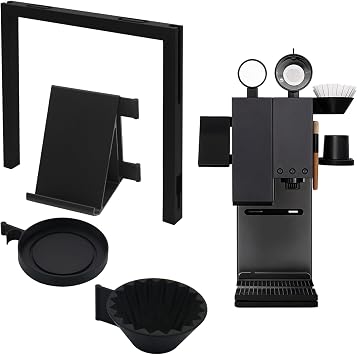 Detachable Coffee Accessory Storage Rack Black Left