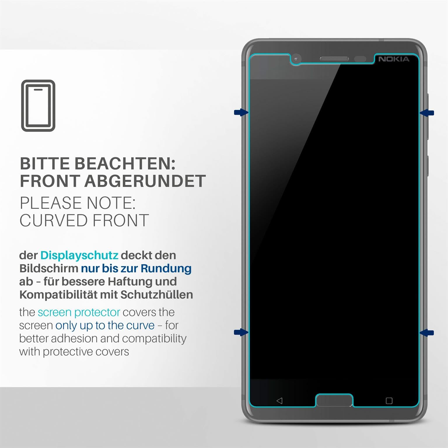 Moex FlexProtect Schutzfolie Für Nokia X10/X20 – 3 Stück, Blasenfrei, Kratzfest