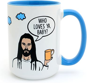 Jesus Mug - Who Loves Ya Baby 15oz