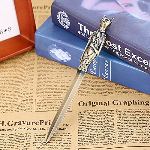 FEMONGY Brieföffner, 19.4cm Brieföffner Edel letter opener aus Metall, Empfindlich Edlen Robust Langlebig, geeignet zum Öffnen von Briefen, Sammeln, Schmücken
