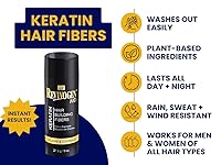 Vista 2 de RevivogenMD - Fibras de queratina para el cabello, color negro, sin perfume, 0.9 onzas