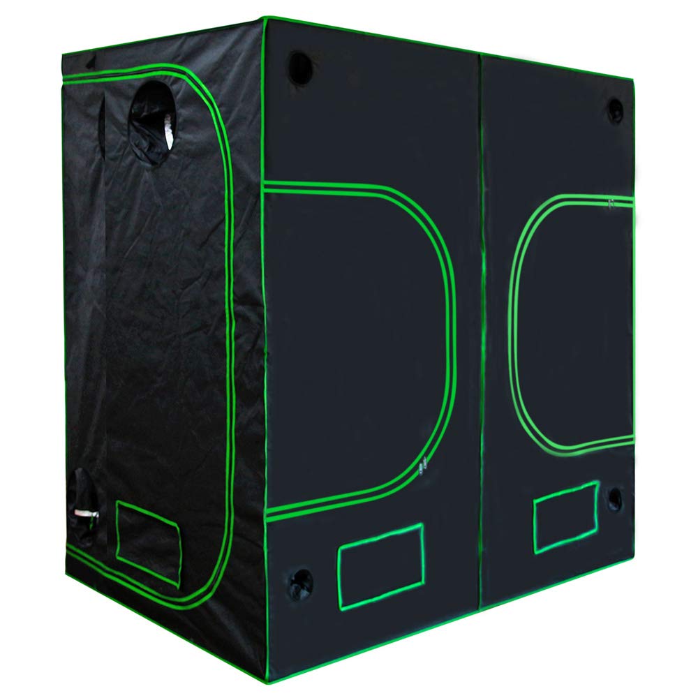 14 Tamaño Hidroponía Grow Tent Caja de Cultivo Interior Invernadero Tienda de Cultivo Gabinete de cría Kingpower, Tamaño:240 x 120 x 200 cm (11)