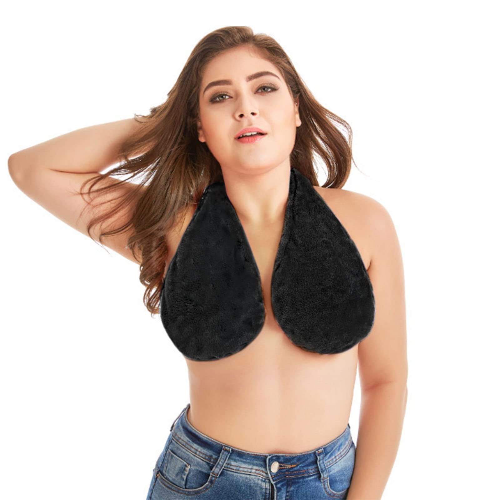 Women's Comfortable Soft Sport Towel Bra, Comfortable Tata Towel Bra, Absorb Water Sweat-Absorb Towel Bras (#3,C-DD)
