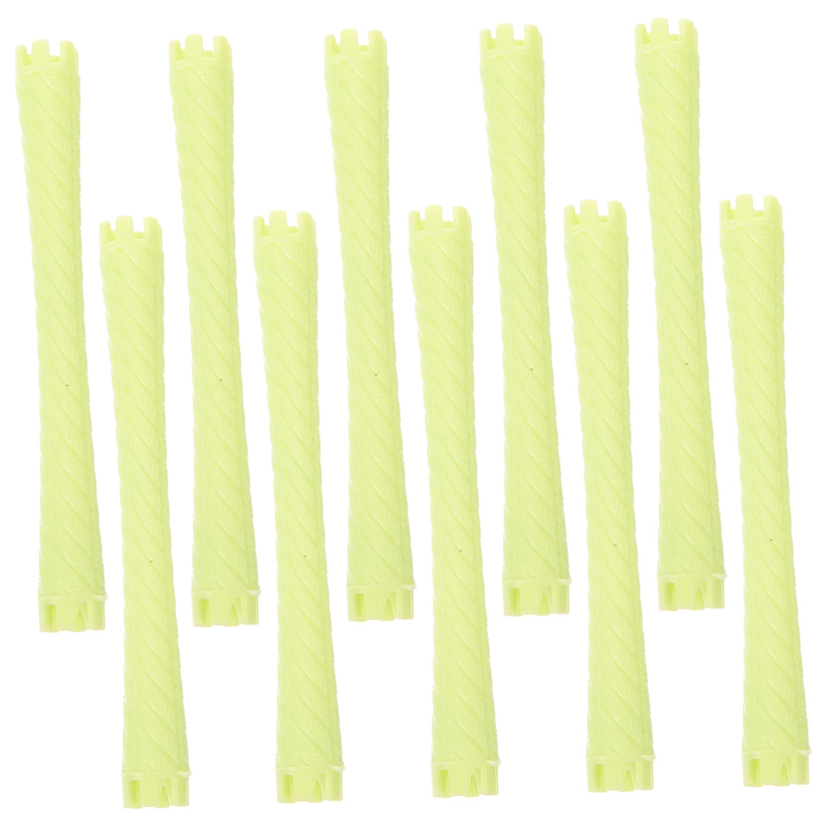 Vaguelly 10 Pcs Plastic Perm Rods Hair Rollers Hair Curlers for Women Flexible Random Color