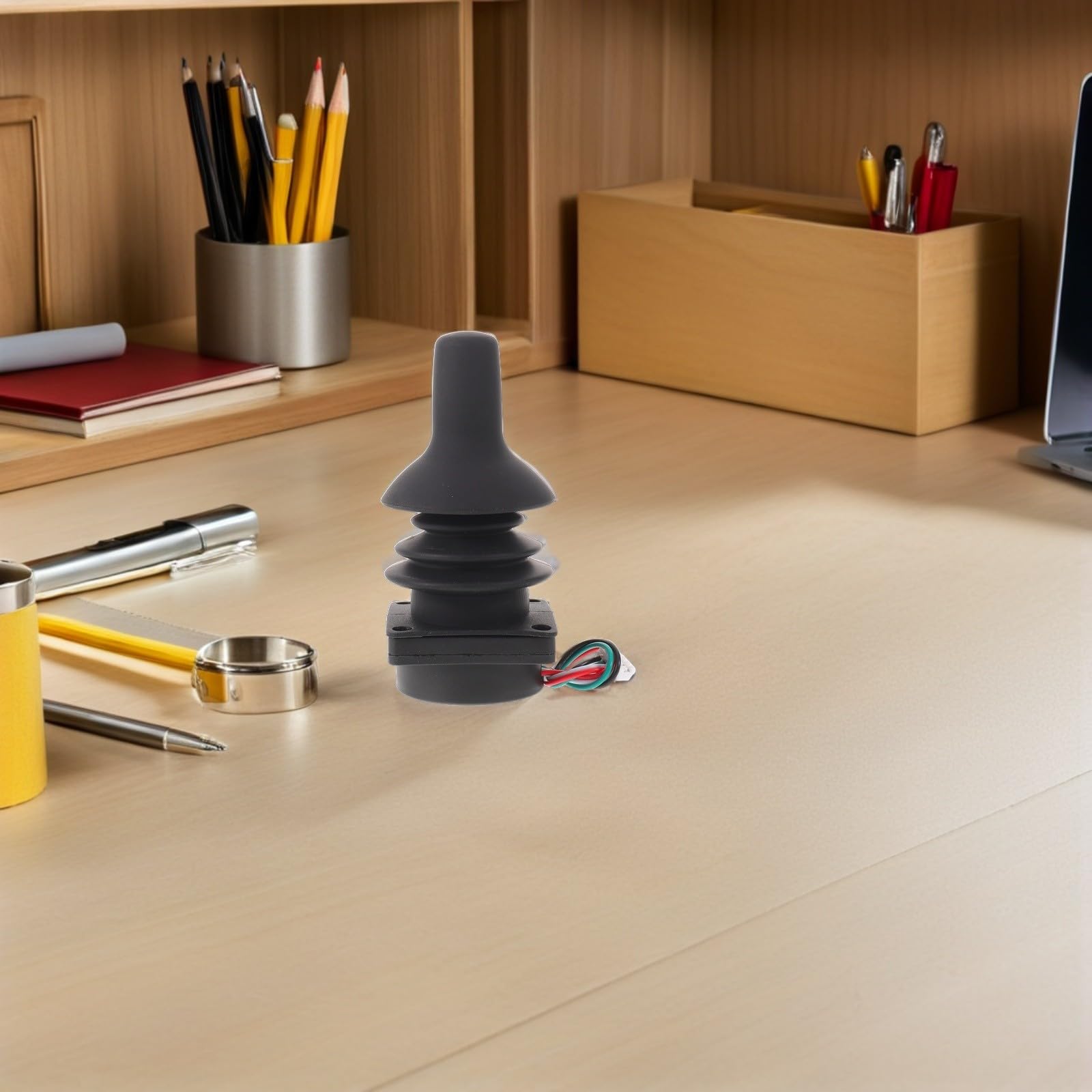 Healeved Joystick para Silla de Ruedas Eléctrica Rotación de 360 Grados, Base Antideslizante Reforzada de Nylon y Goma para Movimientos sin Retraso en Interiores y Salidas Cortas