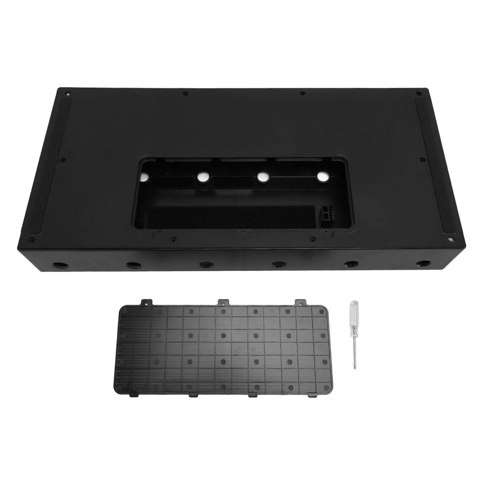 Annadue Pedał Gitarowy 21,7" X 10,6" X 2,8" Solidny pedał Efektów Gitarowych ABS dla Domowych szkół Występów na żywo, Ukrywa Zasilacze, Instalacja Przyjazna dla Użytkownika