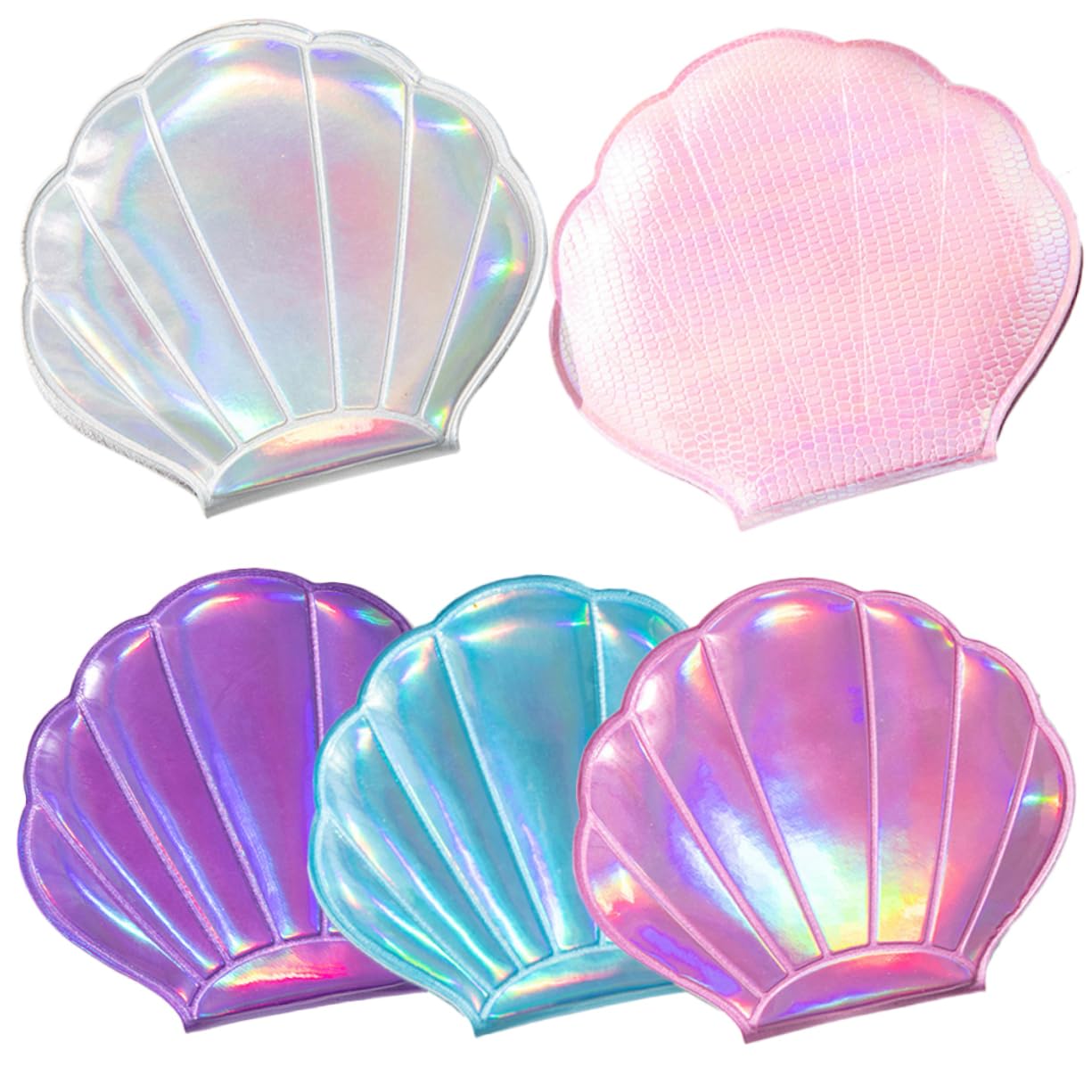 Miroir de poche petit format pliable lot de 5 miroirs de maquillage robustes et colorés