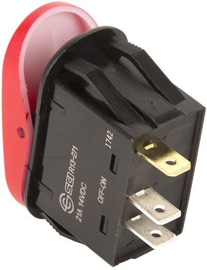 Rugged Ridge Rocker Switch | Thermoplastic Olefin (TPO), Red | 17235.13 | Fits zNONE