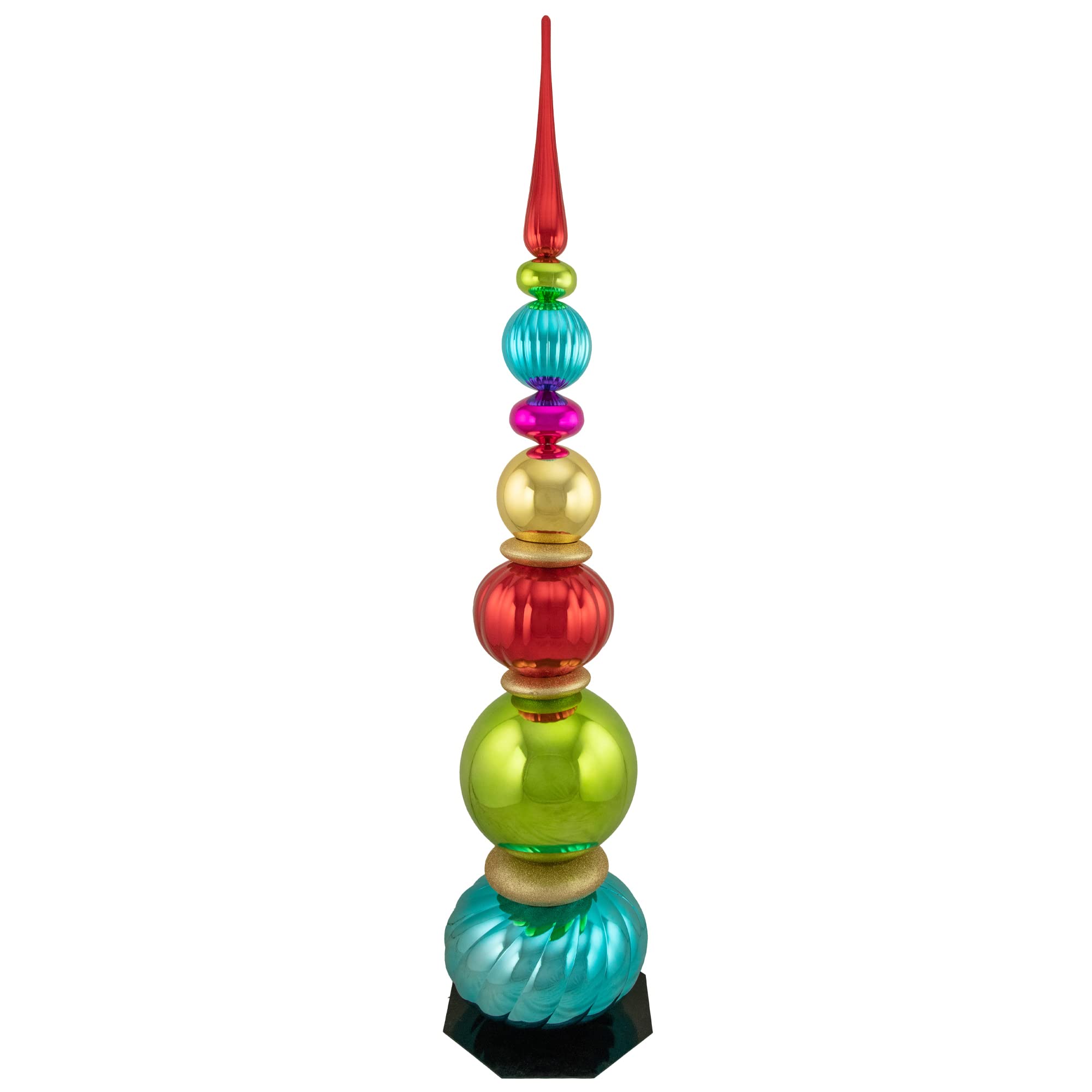 Grande Boule De Noël Northlight Sur Base Cloche - 65 Cm - Décoration D'Extérieure Rouge