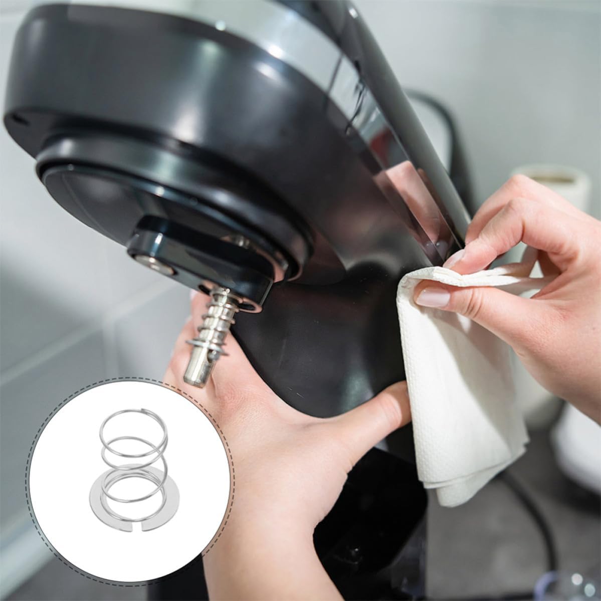 Replacement, with Enhanced Mixing Performance for Stainless Steel Metal Spring and Washer Set Quick Install Assembly Parts Practical Kitchen Appliance Stand Mixer Blender