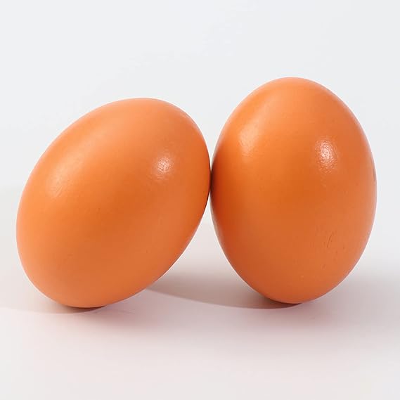Wooden Eggs for Chickens Artificial Wooden Eggs Help Lay Agricultural Tool for Poultry Pack of 5