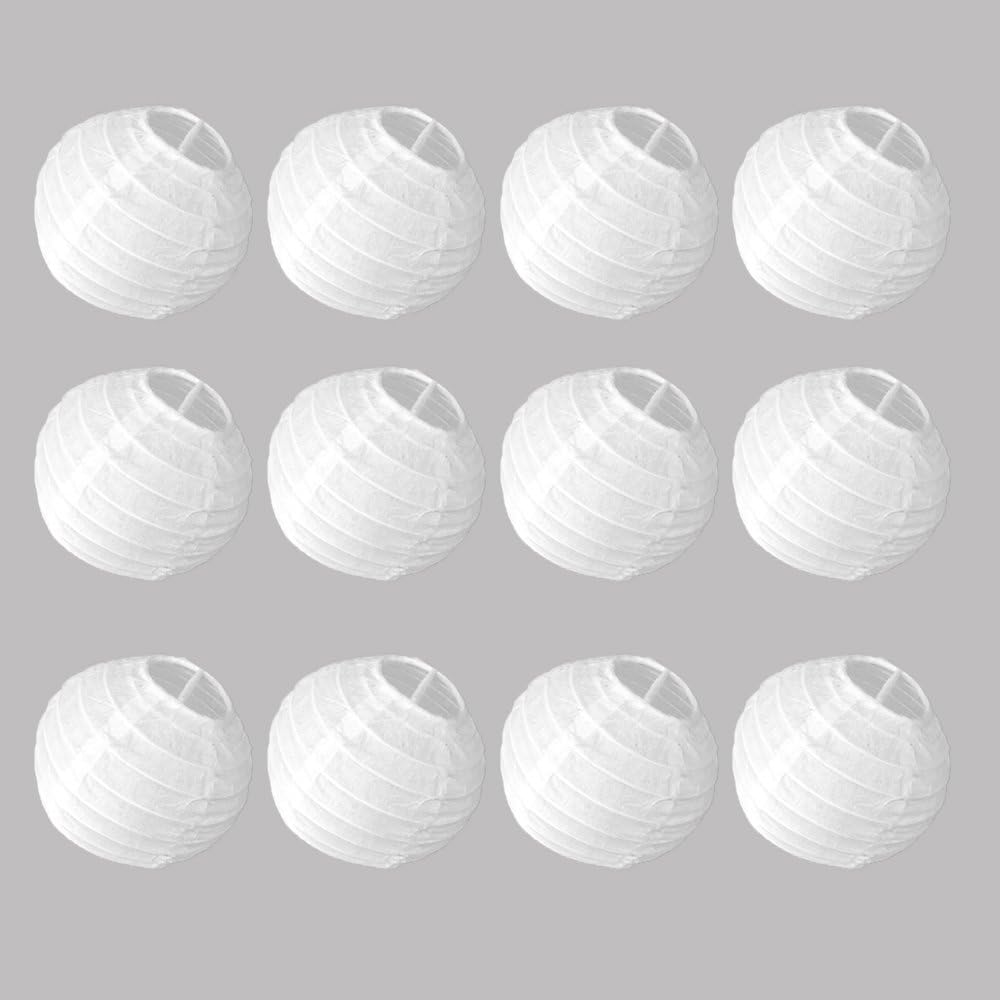 Everyday PLNT-10-FBA Round Paper Lantern (10 Pack), 10", White
