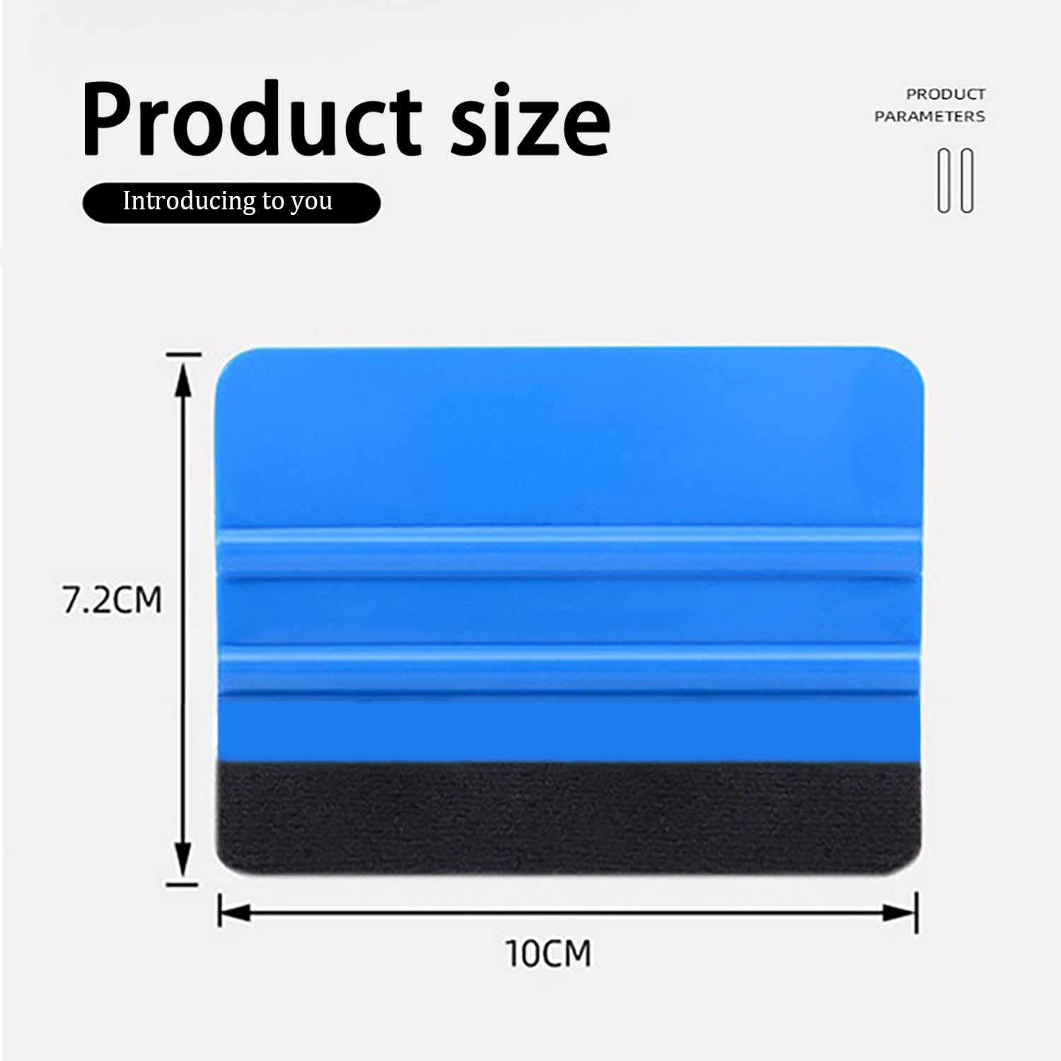 2 Pezzi Raschietto Per Pellicole Adesive Con Bordo In Feltro | Per Auto, Mobili E Piastrelle | Set Professionale Per Applicazione Senza Bolle