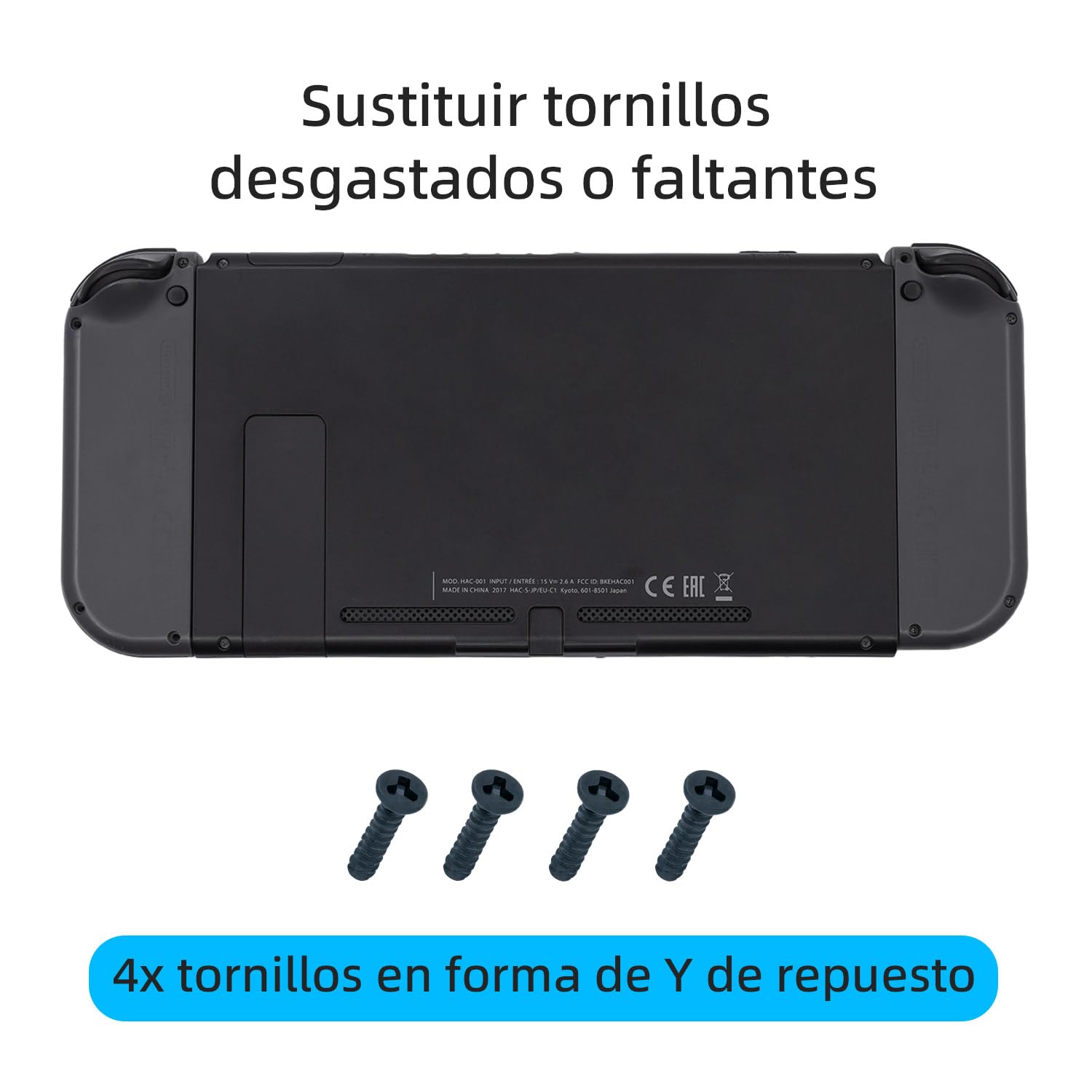 Wigearss Reemplazo de Pantalla LCD y Herramientas de Reparación para Nintendo Switch, Piezas de Reparación del Panel de Visualización de Reemplazo LCD sólo para Switch Consola(Incompatible Switch 2)