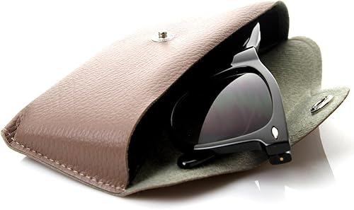 Miniatura 2 de zeroUV Funda protectora de vinilo retro para gafas de sol con cierre a presión