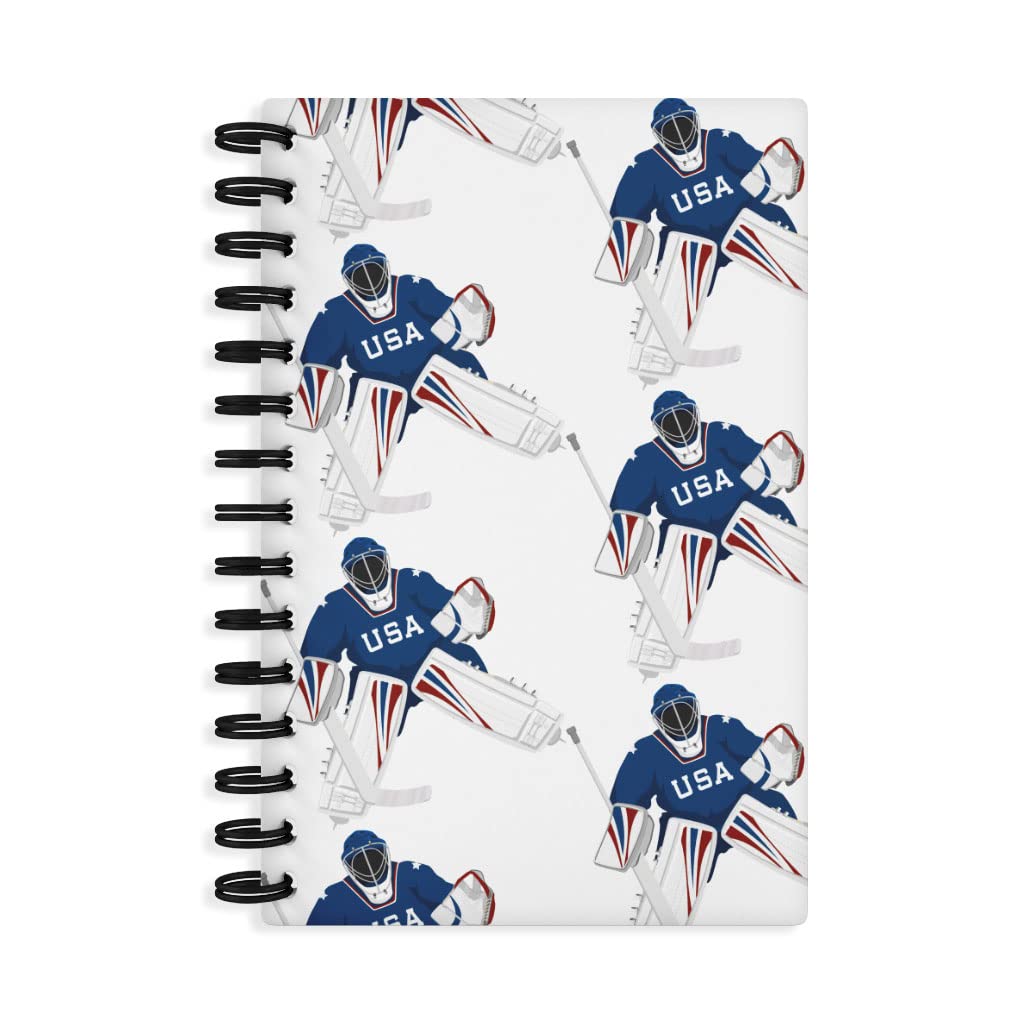 Team USA Hockey Spiral Notebook Ice Hockey Spiral Notebook Sport