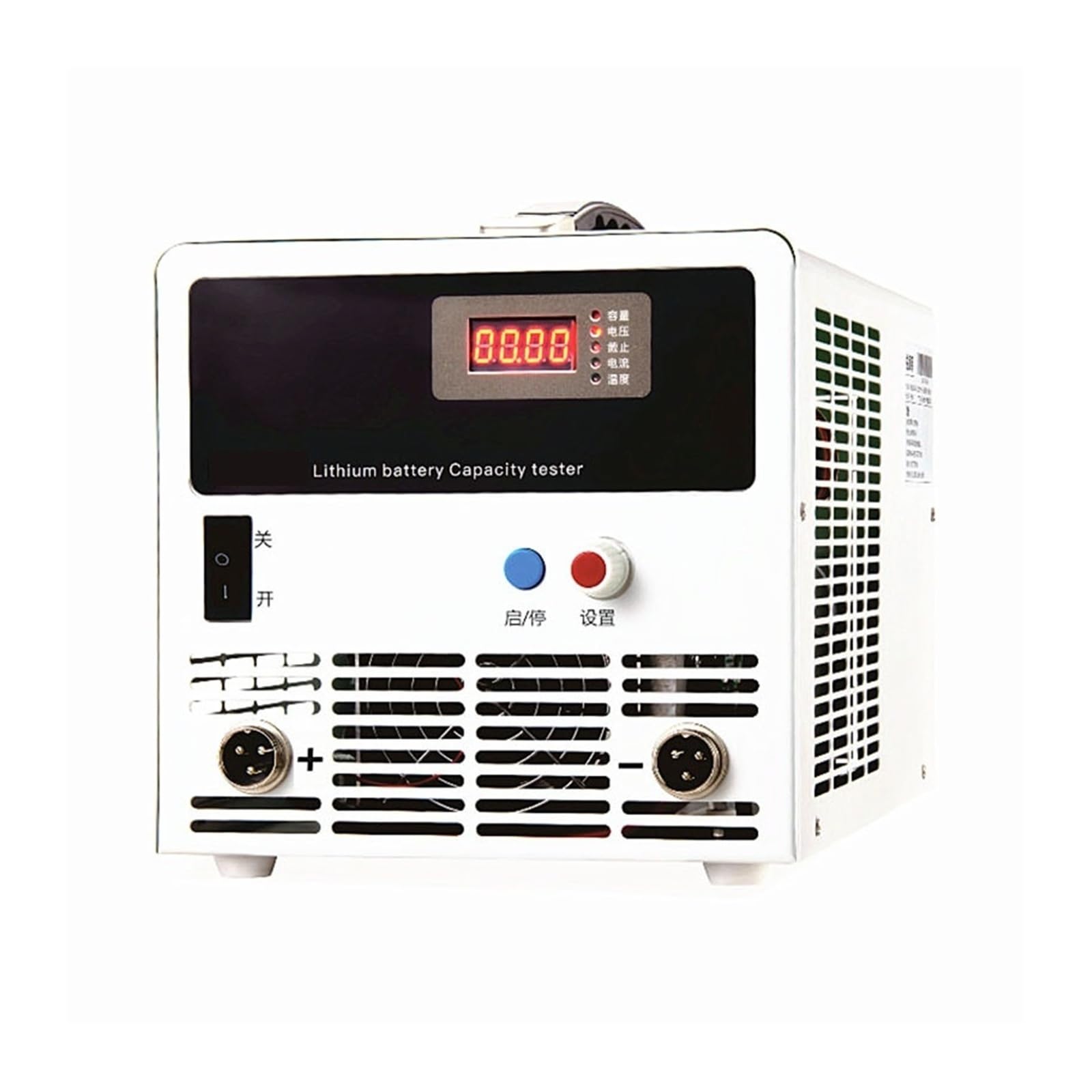 Batterietester, 800W/1600W Batteriekapazitätstester Elektronische Last Lithiumbatterie Bleibatterie Allgemeiner 45A/60A Entladezähler(500w)