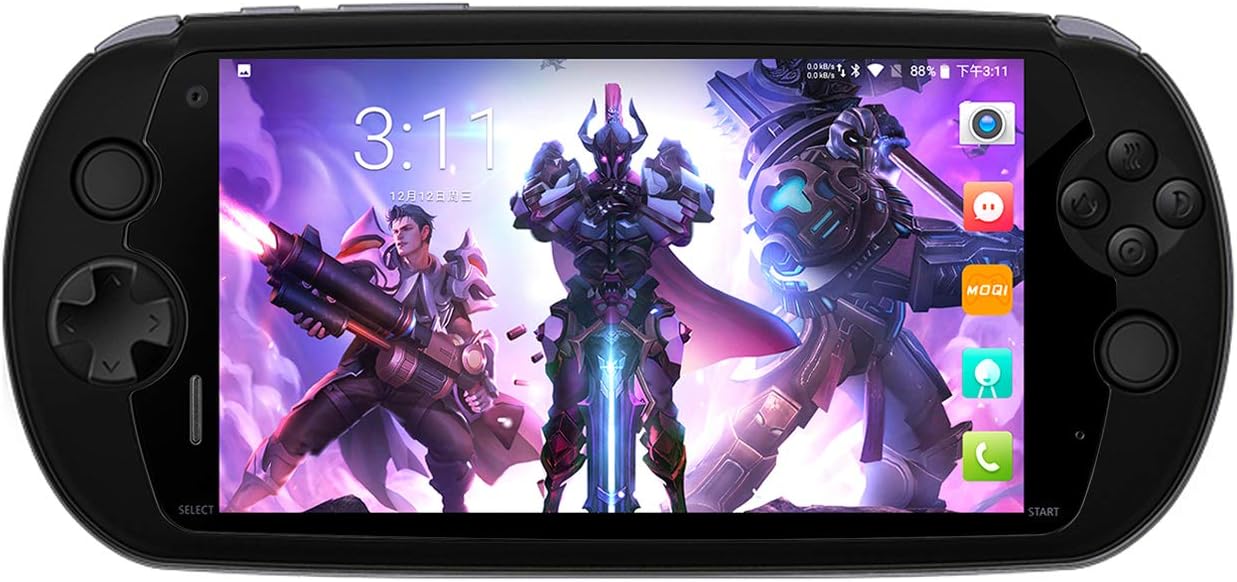 Moqi I7S Game Phone Handheld 6" Touchscreen Game Console, Android 8.1 Qualcomm Snapdragon 710 8-Core Kryo 360 CPU,Adreno 616 GPU, 6GB RAM, 64GB ROM,Support Qualcomm APTX and QC 3.0