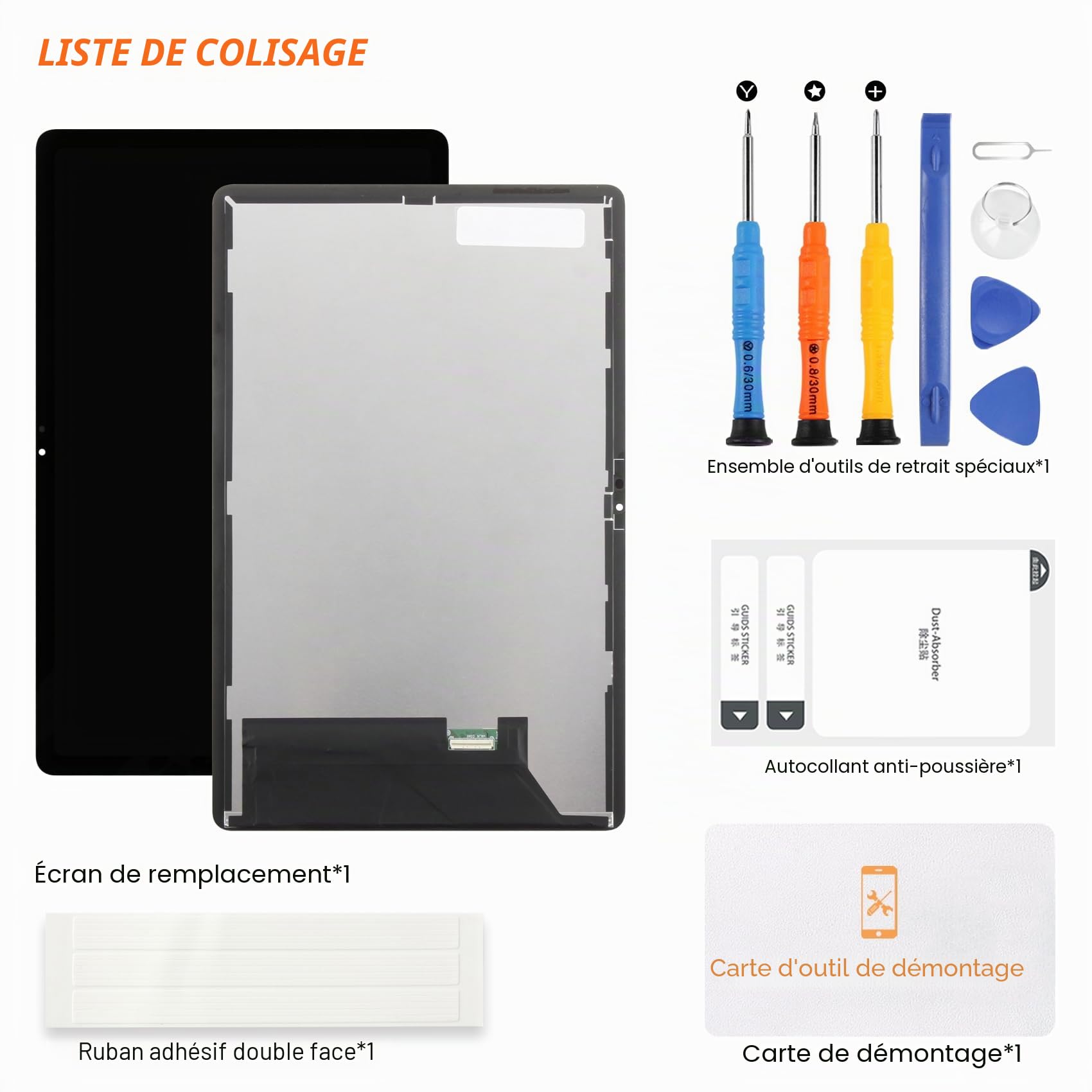 LCD Display pour Lenovo Tab M11 Écran LCD pour Lenovo Tab M11 TB330FU 11 Pouces Écran de Rechange Ecran Tactile Touchscreen Assembly avec Réparation, Noir