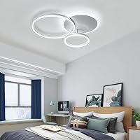 LXJCSM 36W Szabályozható LED Mennyezeti Lámpa - 65cm 3-Gyűrűs Modern Világítás, Távirányítóval, 3000K-6000K Állítható Színhőmérséklet, Nappa 4