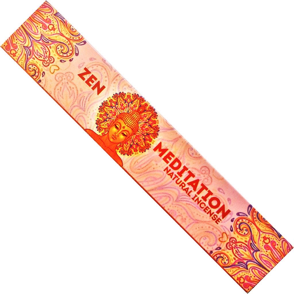 Zen Meditation0650327448940 New Moon Aromas Zen Meditation Premium Masala Incense Sticks | 15G Pack (1)