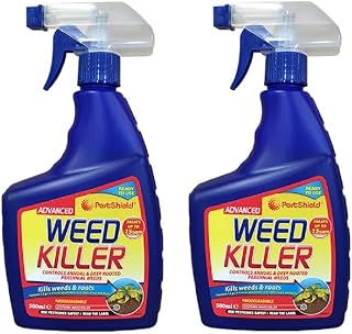 2x 500ml Fast acting Weed Killer/Lawn weed Killer spray Ready To Use Spray Bottle Effective Within 24 Hours (Weed Killer)