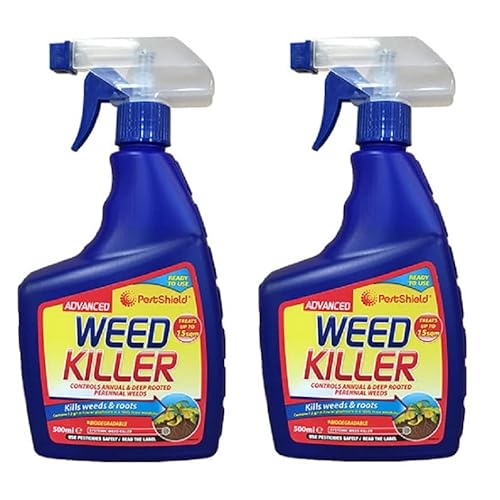 2x 500ml Fast acting Weed Killer/Lawn weed Killer spray Ready To Use Spray Bottle Effective Within 24 Hours (Weed Killer)