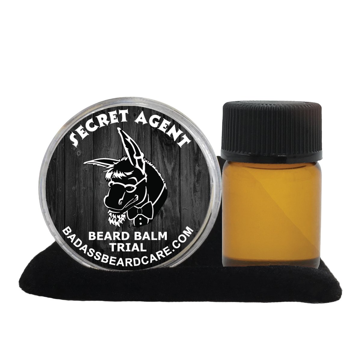 Badass Beard Care Beard Oil and Balm Trial Pack For Men – Secret Agent Scent – Natural Ingredients, Keeps Beard and Mustache Full, Soft and Healthy, Reduce Itchy, Flaky Skin, Promote Healthy Growth